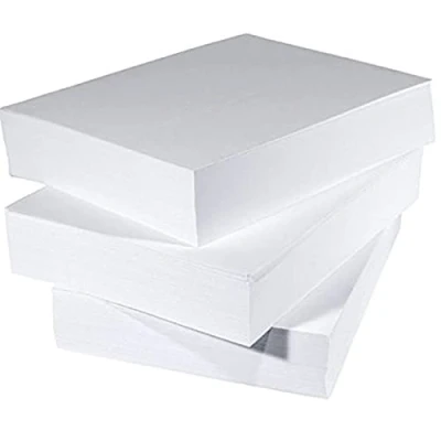 Imagen de Papel de impresora blanco liso tamaño A5, 1000 hojas, 80 gsm