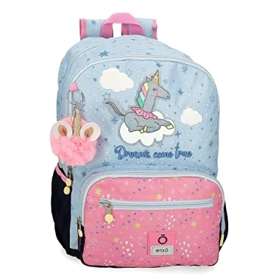 Imagen de Enso Dreams come true Mochila Escolar Doble Compartimento Multicolor 32x44x17 cms Poliéster