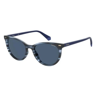Imagen de Polaroid PLD 4107/s Sunglasses, JBW/C3 Blue Havana, 52 Womens