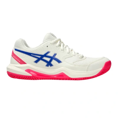 Imagen de Asics Geldedicate 8 CLAY Zapatillas de tenis para tierra batida, Mujer, Talla: 40.5, White pure silver Zapatos