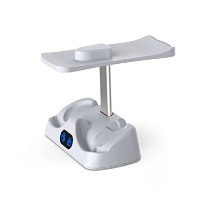 Imagen de Soporte Cargador de Mando para PS5 VR2, Base Carga Doble Juegos y Almacenamiento Pantalla VR2 Gamepad Joystick