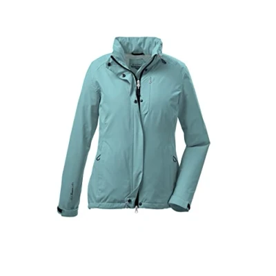 Imagen de Killtec Women&#039;s Chaqueta funcional con capucha enrollable, plegable KOS 25 WMN JCKT, aqua, 46, 38287 000
