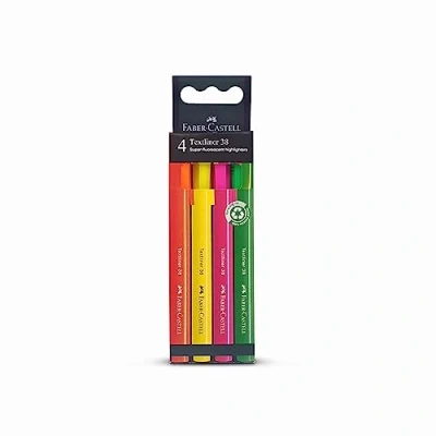 Imagen de Faber Castell 157774 Pack de 4 Subrayadores Textliner 38 Multicolor