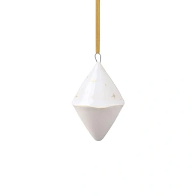 Imagen de like. by Villeroy &amp; Boch Ornamento Winter Glow Doble Cono, Decoración Navideña De Porcelana Premium, Adorno Para El Árbol