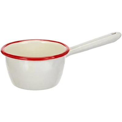 Imagen de Ibili CAZO con Pico Bordeaux 10 CM, Stainless Steel, Blanco/Rojo