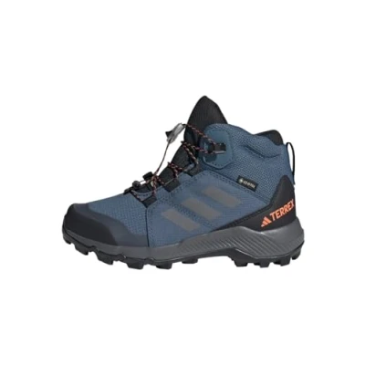 Imagen de adidas Performance Terrex MID GTX Unisex Zapatillas de senderismo para niños, Talla: 37 1/3, Steel/grey three/impact orange Tela/tejido sintético