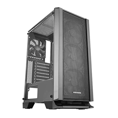 Imagen de MARS GAMING MC MASTER Caja PC ATX Panel Frontal Metal Mesh Cristal Templado 4 Ventiladores Ultra silenciosos 120mm Negro