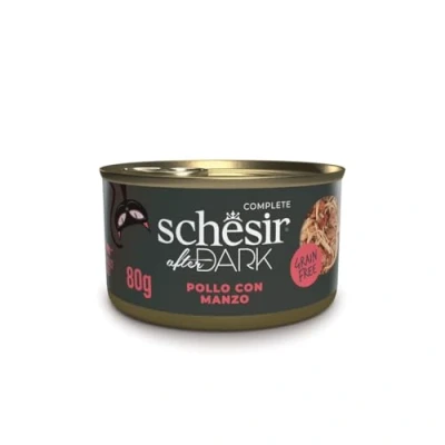 Imagen de Schesir After Dark Alimento húmedo Completo para Gatos Adultos (latas 12 x 80 g)