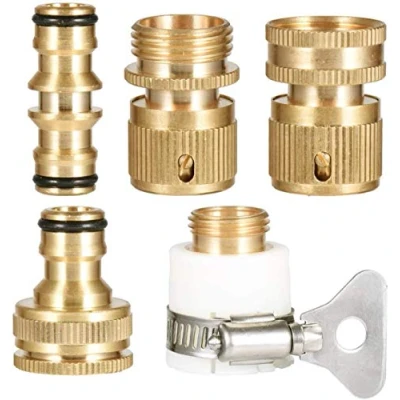 Imagen de Hydrogarden 5 Piezas Adaptador de roscas grifos,Conectores Manguera Conexiones para Tubos Universal Accesorios Adapter Conectores
