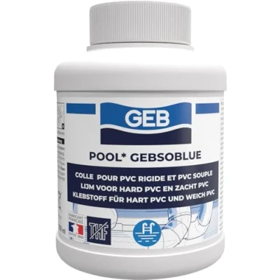 Imagen de GEB Gebsoblue Pegamento de PVC especial para piscina, 250 ml