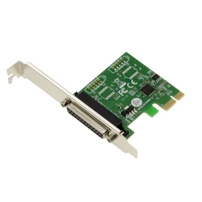 Imagen de KALEA INFORMATIQUE Tarjeta controladora PCI Express PCIe Paralelo IEEE1284 LPT con chipset ASIX. Soporte SPP ECP, soportes Low y High Profile.