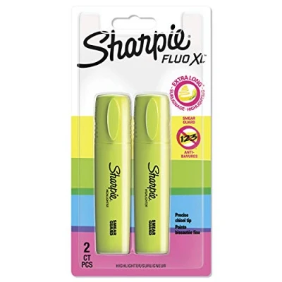 Imagen de Sharpie Fluo XL Juego de rotuladores fluorescentes (2 unidades, tinta amarilla)