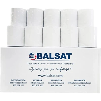 Imagen de BALSAT Rollo Ticket 80x80 Termico 20 ud. Papel Impresoras TPV