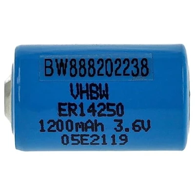 Imagen de vhbw Batería celda Redonda Litio ER14250 reemplaza TL 5101, 5112, TL5101, TL5112, TL5151 Especial (1200 mAh, 3,6 V, Li SOCl2)