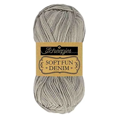 Imagen de Scheepjes Mezclilla Softfun Denim Yarn, Algodón Acrílico, 511, 10x50g, 10