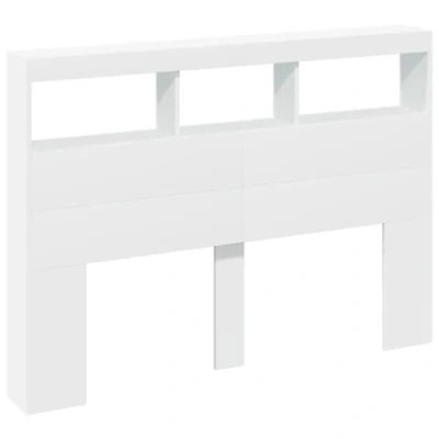 Imagen de vidaXL Cabecero de Cama con LED Blanco 140x17x102 cm