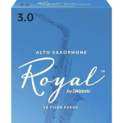 Imagen de Rico Royal 3.0 Strength Reeds for Alto Sax (Pack of 10)