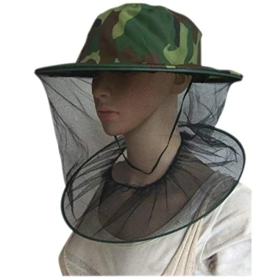 Imagen de PPX 2 Piezas Camuflaje Apicultor Anti Mosquito Insecto de Abeja Insectos Mosca Máscara Gorro con Protección Malla Cabeza Red para La Pesca Al Aire Libre Caza Camping