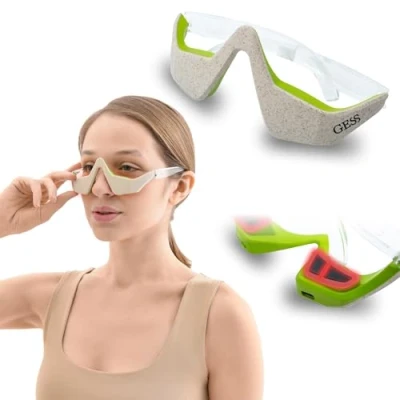 Imagen de GESS Kuper Gafas de microcorriente con 3 modos intensidad, recargables, antienvejecimiento, levantamiento la piel del contorno, microcorrientes faciales, estiramiento facial y antiarrugas