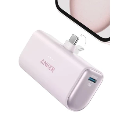 Imagen de Anker Nano Powerbank, 5000 mAh Powerbank 22,5 W, Conector USB C Plegable, Compatible con iPhone 15, Samsung S22/23 Serie, Note20/10 Huawei, iPad Pro/Air, AirPods y más(Azul)