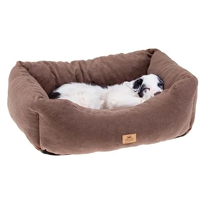 Imagen de Ferplast Sofá Cama para Perros y Gatos COCCOLO Microfleece 60 Suave MicropolarLavable Taupe