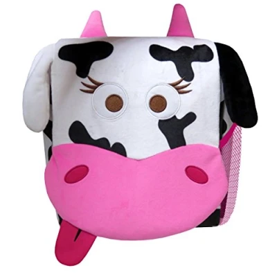 Imagen de Bagoose Animals Mochila Infantil Vaca, Con cremallera, Tamaño 26 cms, Varios compartimentos, Color rosa, Producto Oficial (CyP Brands)
