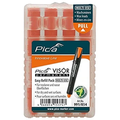 Imagen de Pica Visor Minas permanente, color naranja fluorescente