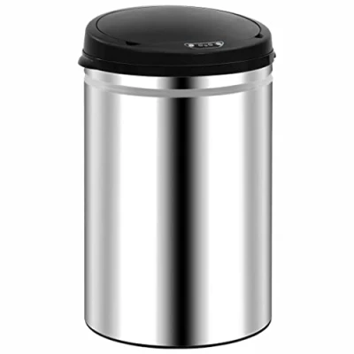 Imagen de vidaXL Cubo de Basura con Sensor Automático Papelera Reciclaje Barurero Contenedor Baño Cocina Sala Estar Salón Oficina 30 L Acero Inoxidable
