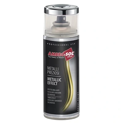 Imagen de AMBRO SOL Pintura Imprimación en Spray esmalte efecto plata espejo 400 ml