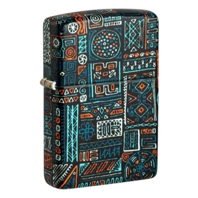 Imagen de ZIPPO Tribal Pattern African Design 540 Color Image Refillable Windproof Lighter in Gift Box