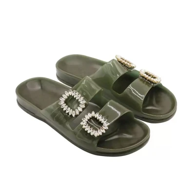 Imagen de Cacatoès Plates ANJO Glitter Sandalias planas, Mujer, Talla: 41, Kaki Zapatos