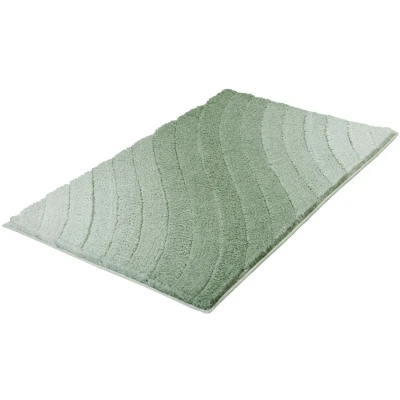 Imagen de Kleine Wolke Alfombrilla de baño Tender, caña 70 x 120 cm, Color Verde