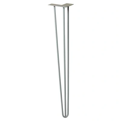 Imagen de WAGNER Pata de Mueble/Pata Mesa Hairpin Leg Estilo Retro Acero Recubierto Polvo, Vintage, 12 x 71 cm, cónica/Inclinada, Placa atornillada integrada 12827701