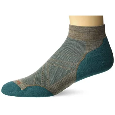 Imagen de Smartwool Calcetines de corte bajo Phd Run Light Elite para Hombre, Calcetín, SW0SW2438801001, fósil, L