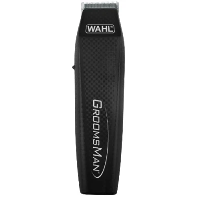 Imagen de Wahl Groomsman recortadora Todo en Uno a Batería, multigroomer para Hombre, recortador de Barba, Barba Hombres, set aseo, recorte corporal, 3 Cabezales Intercambiables, Negro