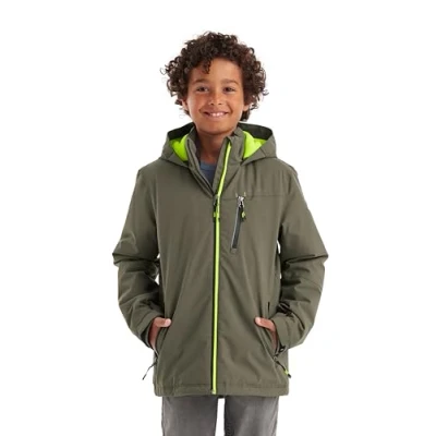 Imagen de killtec Niño Chaqueta funcional con capucha/chaqueta de invierno impermeable KOW 159 BYS JCKT, dark olive, 140, 40915 000