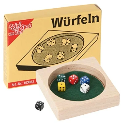 Imagen de Bartl 103953 Mini juego de dados perfecto para viajar, cabe en cualquier bolsillo