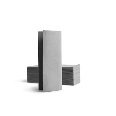 Imagen de Alvotex Chic Airlaid 50 servilletas Desechables (32 x 40 cm), diseño de Tela, Color Gris