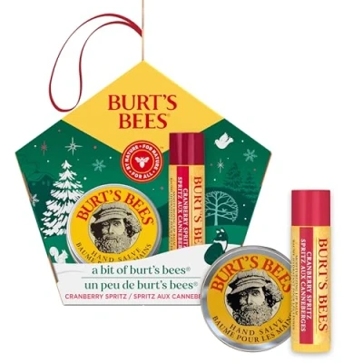 Imagen de Burt&#039;s Bees Set con bálsamo labial y para manos Cranberry Spritz en un paquete