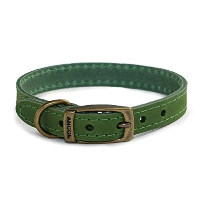 Imagen de Ancol Timberwolf Collar de Piel (39 48 cm), Color Verde
