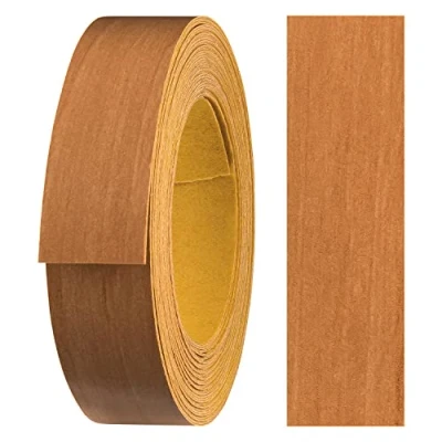 Imagen de haggiy Cinta para bordes de melamina autoadhesiva 18 mm x 5 m I muebles Sujeción segura sin planchar Chapa estantes/paneles madera aliso