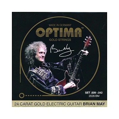 Imagen de Optima Cuerdas Guitarra Eléctrica Gold Strings Round Wound Set 2028BM