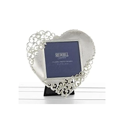 Imagen de Gifts and More Marco para Fotos con Forma de corazón y Encaje, Regalo San Valentín o cumpleaños, 20233, 127 x mm