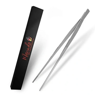 Imagen de Marindo Pinzas de Cocina 30 cm Largo, Acero Inoxidable, aptas para lavavajillas, Rectas (Acero Inoxidable)