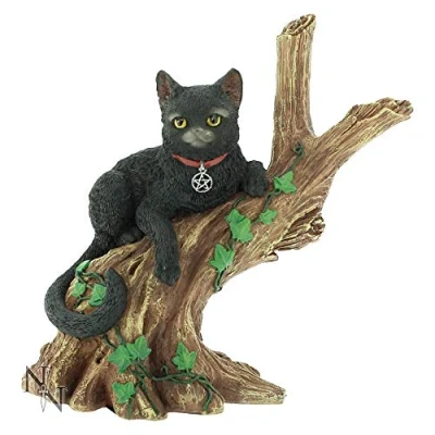 Imagen de Nemesis Now Figura de Gato ónix, 14 cm, Color Negro