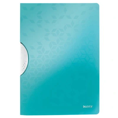Imagen de LEITZ 41850051 Carpeta COLORCLIP WOW PP tapas de color y clip gris oscuro DIN A4 turquesa metalizado