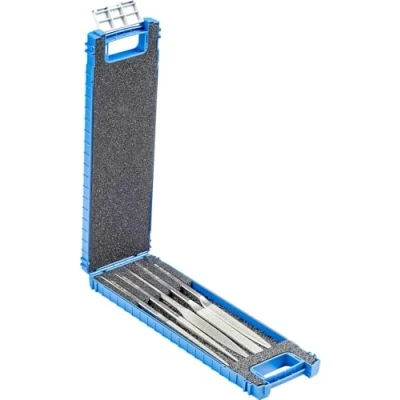 Imagen de Pferd Juego de 5 Limas Handy Diamante Diferentes Formas Df2627 D126, Longitud 215 millimeters, Grano D 126, en Estuche Plástico