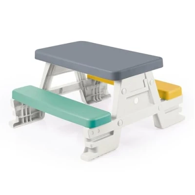 Imagen de DOLU Mesa de picnic para 4 niños en interiores y exteriores