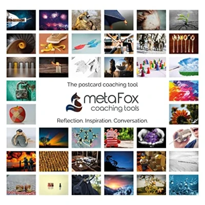 Imagen de metaFox Leading Change Postcards Pack 52 Cards for Coaching &amp; Management Based on the 8 Step Process by John P Kotter (Inglés)