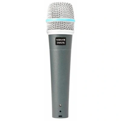Imagen de Vonyx DM57A Microfono Dinamico Cardioide para Uso Vocal, Incluye Cable XLR de 5 Metros, Anti Pop Interno y Carcasa Metálica Duradera, Micro Cantar, Micrófono Karaoke, Reuniones